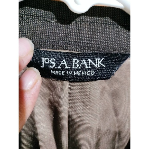 Jos. A Banks brown sports coat men size 43 regular 100% Wool - Picture 2 of 10